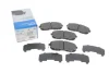 Комплект гальмівних колодок передн, NISSAN 200SX, CUBE, JUKE, MAXIMA VI, PRIMERA, PULSAR, QUEST, SENTRA VII, TEANA I, TIIDA, X-TRAIL I RENAULT LATITUDE SUZUKI SX4 1.2-3.5 09.88- Delphi LP2148 (фото 4)