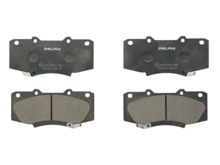 Комплект гальмівних колодок передн, TOYOTA HILUX VII 2.5D/3.0D 02.05- Delphi LP2244