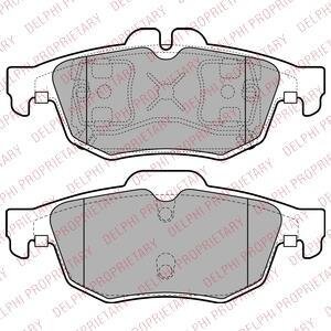 Комплект тормозных колодок из 4 шт. дисков Delphi LP2259