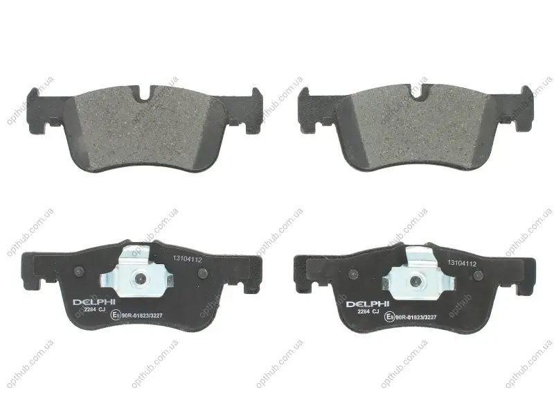 Комплект гальмівних колодок передн, BMW 1 (F20), 1 (F21), 2 (F22, F87), 2 (F23) 1.5-2.0D 07.11-06.21 Delphi LP2284 (фото 1)