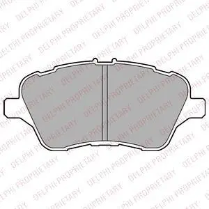 Комплект гальмівних колодок передн, FORD B-MAX, FIESTA, FIESTA VI, TOURNEO COURIER B460, TRANSIT COURIER B460 1.0-1.6D 01.09-12.23 Delphi LP2474 (фото 1)