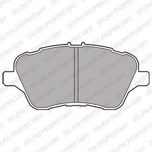 Комплект гальмівних колодок передн, FORD B-MAX, FIESTA, FIESTA VI, TOURNEO COURIER B460, TRANSIT COURIER B460 1.0-1.6D 01.09-12.23 Delphi LP2474