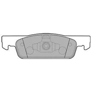 Комплект гальмівних колодок передн, DACIA LOGAN II, LOGAN MCV II, SANDERO, SANDERO II RENAULT CLIO IV, LOGAN I, LOGAN/STEPWAY II, SANDERO/STEPWAY II, THALIA III, TWINGO III 0.9-Electric 06.08- Delphi LP2479 (фото 1)