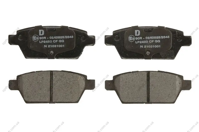 Комплект гальмівних колодок задн, DACIA SANDERO FORD USA FUSION MAZDA 323 F V, 6 MITSUBISHI GALANT IV RENAULT THALIA I 1.4-2.3D 09.80-12.12 Delphi LP2493 (фото 1)