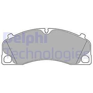 Комплект тормозных колодок из 4 шт. дисков Delphi LP2500 (фото 1)
