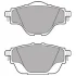 Комплект гальмівних колодок задн, DS DS 4 II, DS 7, DS 9 CITROEN C4 GRAND PICASSO II, C4 II, C4 PICASSO II, C4 SPACETOURER, C5 AIRCROSS, C5 X, GRAND C4 SPACETOURER 1.2-Electric 02.13- Delphi LP2509 (фото 1)