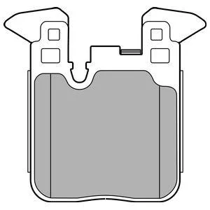 Комплект гальмівних колодок задн, BMW 1 (F20), 1 (F21), 2 (F22, F87), 2 (F23), 3 (F30, F80), 3 (F31), 3 GRAN TURISMO (F34), 4 (F32, F82), 4 (F33, F83), 4 (G22, G82) 1.5-3.0H 07.11- Delphi LP2660