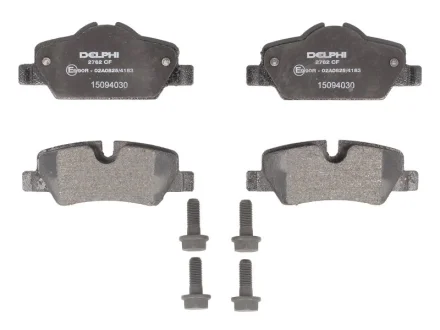 Комплект гальмівних колодок задн, MINI (F55), (F56), (F57) 1.2-2.0D 09.13- Delphi LP2762