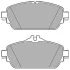 Комплект гальмівних колодок передн, MERCEDES C (A205), C (C205), C T-MODEL (S205), C (W205), E (A238), E (C238), E T-MODEL (S213), E (W213) 1.5-2.2D 12.13- Delphi LP2764 (фото 1)
