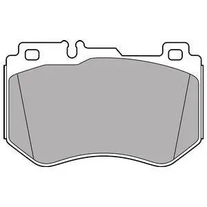 Комплект гальмівних колодок передн, MERCEDES C (A205), C (C205), C T-MODEL (S205), C (W205) 1.5-2.2DH 12.13-04.23 Delphi LP3137 (фото 1)
