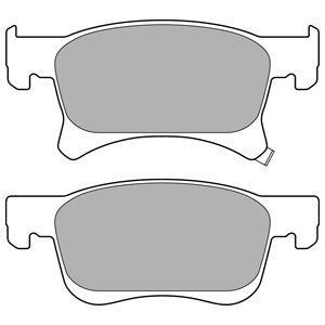 Комплект тормозных колодок из 4 шт. дисков Delphi LP3164