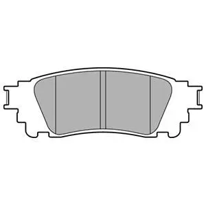 Комплект гальмівних колодок задн, LEXUS ES, NX, UX TOYOTA CAMRY 2.0-3.5 07.14- Delphi LP3171 (фото 1)