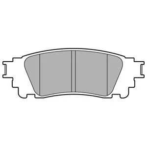 Комплект гальмівних колодок задн, LEXUS ES, NX, UX TOYOTA CAMRY 2.0-3.5 07.14- Delphi LP3171
