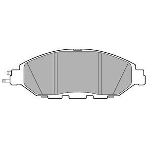 Комплект гальмівних колодок передн, INFINITI JX, QX60 NISSAN MURANO III, PATHFINDER IV 2.5H/3.5 08.11- Delphi LP3278