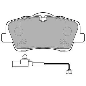 Комплект гальмівних колодок задн, HYUNDAI H350 2.5D 04.15- Delphi LP3292