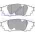 Комплект гальмівних колодок задн, LEXUS ES, RX, UX TOYOTA CAMRY, C-HR, COROLLA CROSS, PRIUS, RAV 4 V, YARIS CROSS 1.2-3.5H 10.15- Delphi LP3392 (фото 1)