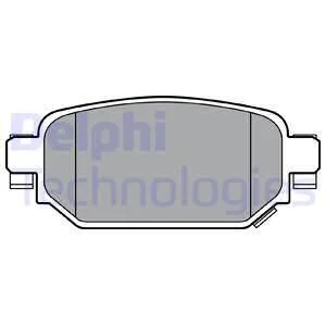 Комплект гальмівних колодок задн, MAZDA 3, CX-3 1.5-2.2D 07.13- Delphi LP3393