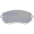 Комплект гальмівних колодок передн, MERCEDES X (470) NISSAN NAVARA NP300 2.3D/2.5D/3.0D 07.14- Delphi LP3401 (фото 1)