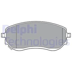 Комплект гальмівних колодок передн, MERCEDES X (470) NISSAN NAVARA NP300 2.3D/2.5D/3.0D 07.14- Delphi LP3401