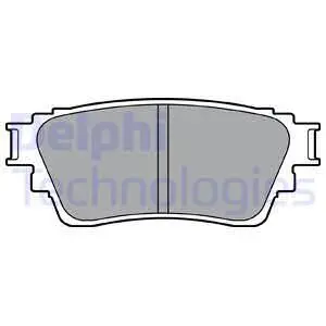 Комплект гальмівних колодок задн, MITSUBISHI ECLIPSE CROSS, OUTLANDER III 1.5-3.0 08.12- Delphi LP3408 (фото 1)