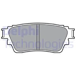 Комплект гальмівних колодок задн, MITSUBISHI ECLIPSE CROSS, OUTLANDER III 1.5-3.0 08.12- Delphi LP3408