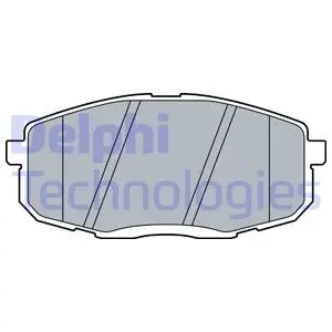 Комплект гальмівних колодок передн, HYUNDAI CRETA, KONA KIA CERATO IV, SELTOS 1.0-2.0 01.16- Delphi LP3513 (фото 1)