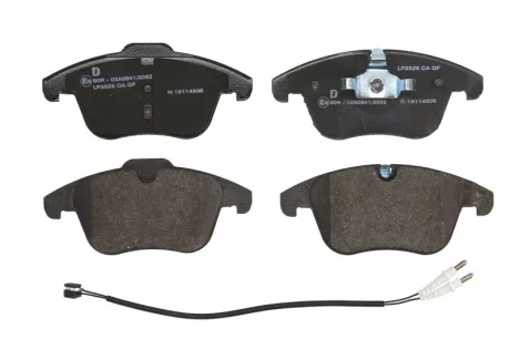 Комплект гальмівних колодок передн, PEUGEOT 407, 508, 508 I 1.6-2.2D 05.04- Delphi LP3526