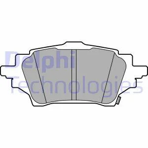 Комплект гальмівних колодок з 4 шт. дисків Delphi LP3608 (фото 1)