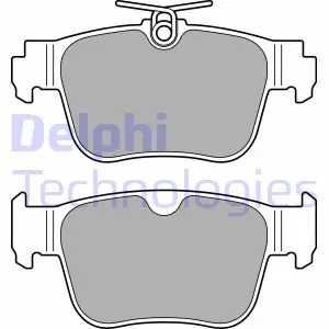 Комплект гальмівних колодок задн, AUDI A3, A3 ALLSTREET, Q3 CUPRA FORMENTOR, LEON, LEON SPORTSTOURER, TERRAMAR FORD TOURNEO CONNECT V761, TOURNEO CONNECT V761 NADWOZIE WIELKO 1.0-2.5 07.19- Delphi LP3669 (фото 1)