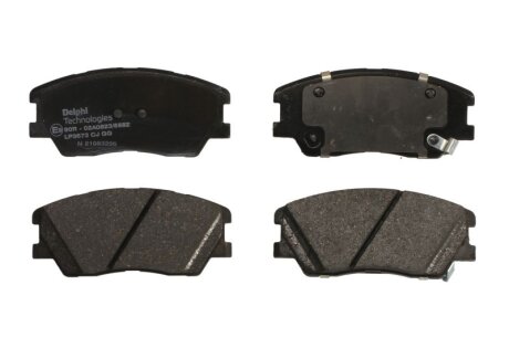 Комплект тормозных колодок из 4 шт. дисков Delphi LP3673
