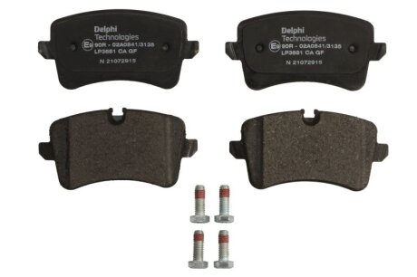 Комплект гальмівних колодок з 4 шт. дисків Delphi LP3681
