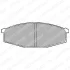 Комплект гальмівних колодок передн, NISSAN 280ZX,ZXT, PATROL GR IV, PATROL III/1, PATROL III/2, URVAN 2.0-4.2D 10.78-06.97 Delphi LP373 (фото 1)
