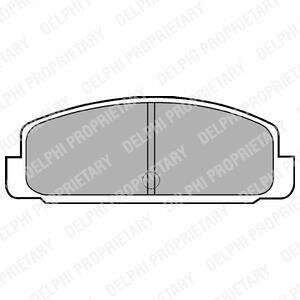 Комплект гальмівних колодок з 4 шт. дисків Delphi LP401