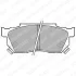 Комплект гальмівних колодок передн, HONDA CIVIC IV, CIVIC V, CRX I, CRX II, JAZZ II, PRELUDE II 1.2-1.8 10.83-10.08 Delphi LP445 (фото 1)