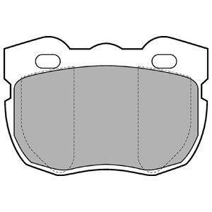 Комплект гальмівних колодок з 4 шт. дисків Delphi LP599