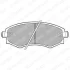Комплект гальмівних колодок передн, DAEWOO KORANDO, MUSSO HYUNDAI COUPE I, COUPE II, ELANTRA III, LANTRA I, LANTRA II, MATRIX, SONATA II, SONATA III, SONATA IV, TIBURON 1.5-3.2 09.88- Delphi LP606 (фото 1)