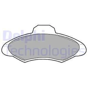 Комплект тормозных колодок из 4 шт. дисков Delphi LP673 (фото 1)