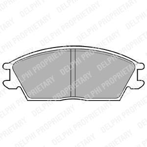 Комплект гальмівних колодок Delphi LP704