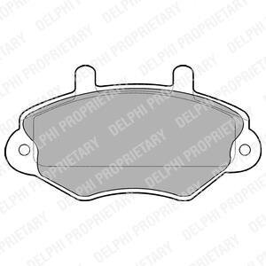 Комплект гальмівних колодок з 4 шт. дисків Delphi LP767