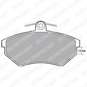 Комплект гальмівних колодок Delphi LP778