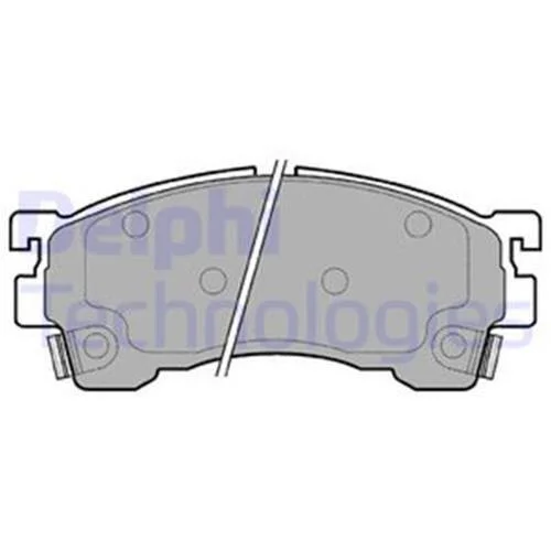 Комплект гальмівних колодок з 4 шт. дисків Delphi LP801 (фото 1)