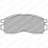 Комплект гальмівних колодок передн, DODGE AVENGER HYUNDAI SANTAMO MITSUBISHI COLT III, COLT IV, ECLIPSE I, ECLIPSE II, GALANT VI, GALANT VII, GALANT VIII, LANCER III 1.3-2.5 01.87-06.07 Delphi LP803 (фото 1)