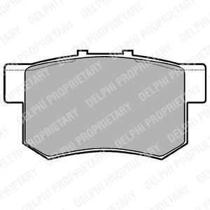 Комплект гальмівних колодок Delphi LP948
