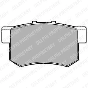 Комплект тормозных колодок Delphi LP948
