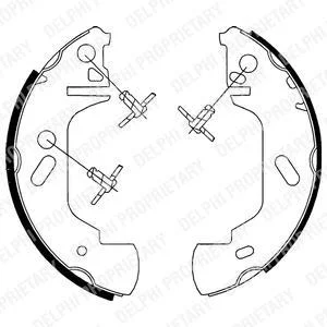 Гальмівна колодка FORD TRANSIT, TRANSIT TOURNEO OPEL MOVANO A RENAULT MASTER I, MASTER II, MASTER PRO 1.9D-3.0D 09.80- Delphi LS1701
