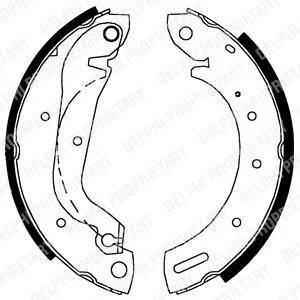 Гальмівна колодка FORD MAVERICK LDV CUB NISSAN SERENA, TERRANO II, VANETTE CARGO 1.6-2.7D 06.91-09.07 Delphi LS1827
