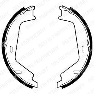 Гальмівна колодка VOLVO S60 I, S80 I, S80 II, V70 I, V70 II, XC70 I, XC90 I 2.0-4.4 04.96-12.14 Delphi LS1884