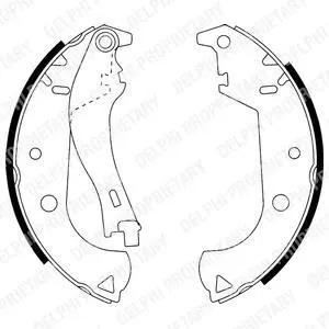 Гальмівна колодка FIAT DOBLO, STRADA 1.2-1.9D 03.01- Delphi LS1916 (фото 1)
