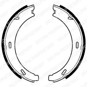 Комплект гальмівних колодок з 4 шт. барабанів Delphi LS1958