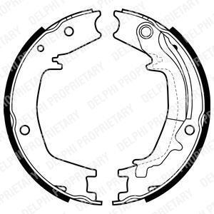 Комплект гальмівних колодок Delphi LS1985